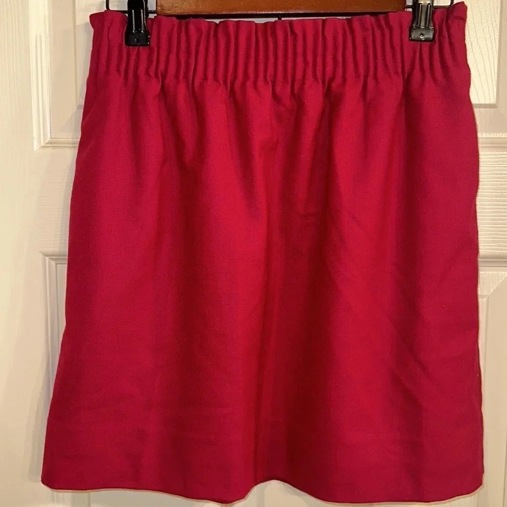 NWOT J. Crew Lined Fuchsia Skirt (4)